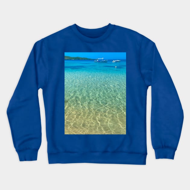 Puerto Seco Beach Jamaica Crewneck Sweatshirt by Debra Martz